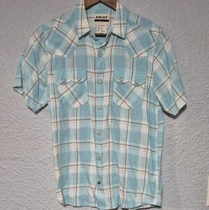 Ariat Retro Fit Short Sleeve Button Down Shirt